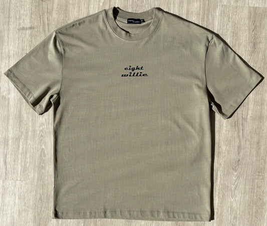 Eight Willie Khaki Tee
