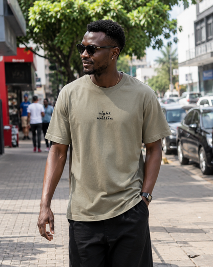Eight Willie Khaki Tee